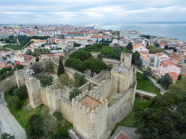 Luftbild des Castelo de São Jorge