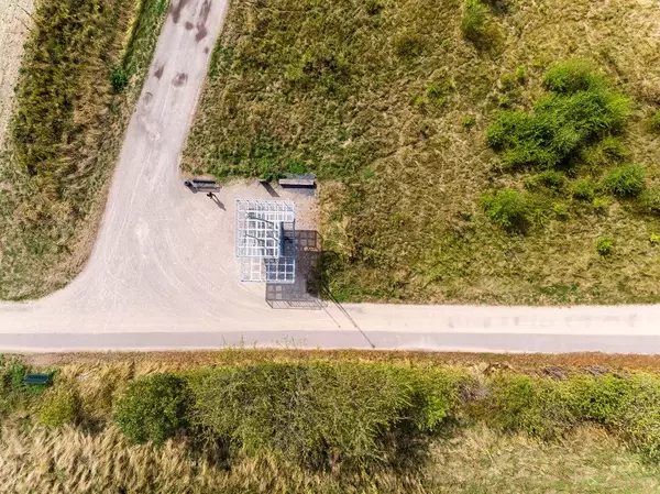 Luftbild des Turm Blickfang in der Nähe des Max-Planck-Instituts. Vogelperspektive