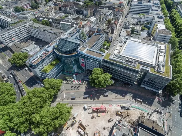 Luftbild: Sparkasse Köln am Rudolfplatz