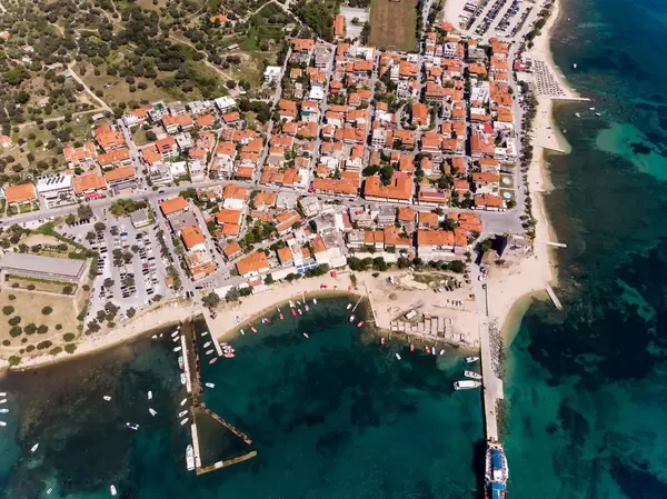 Luftbild von Ouranoupoli, Griechenland