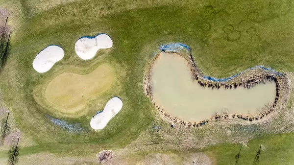 Luftbildaufnahme des Golfclub Pforzheim