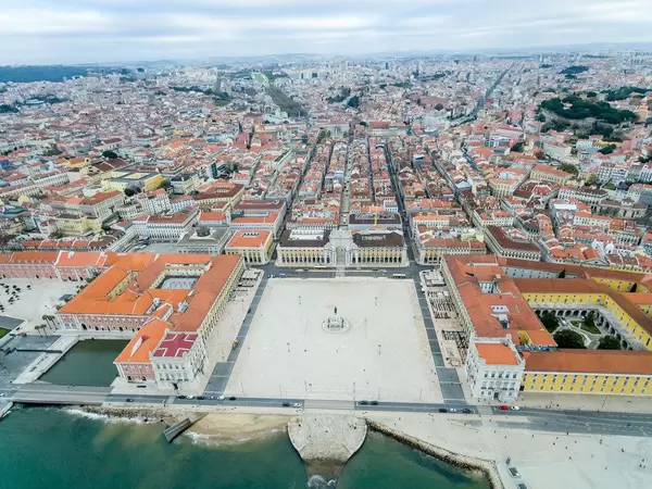 Luftbildaufnahme: Praça do Comércio (dt. Platz des Handels)