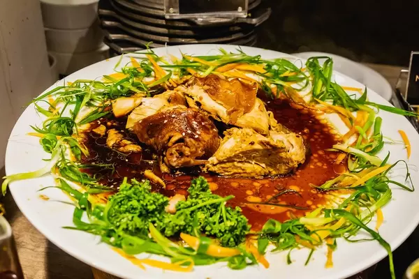 Lusoy chicken dish in soy sauce