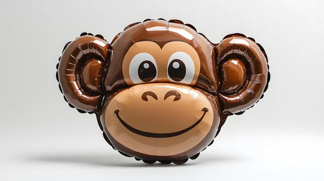 Lustige Affen-Ballondeko für Kindergeburtstag oder Party