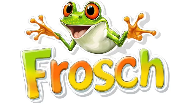 Lustiger grüner Frosch mit großen Augen - Stockfoto