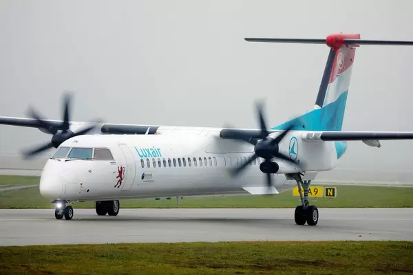 Luxair Airlines Flugzeug am Flughafen München
