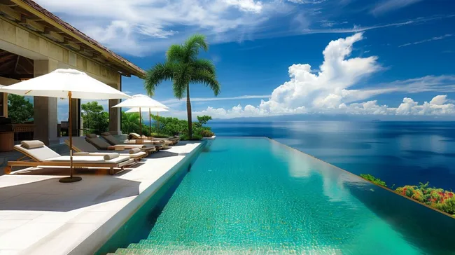 Luxuriöse Panorama-Villa mit Infinity-Pool und Meerblick