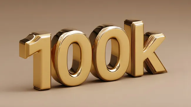 Luxuriöses Goldenes Zahlen-Design für Erfolgskonzepte