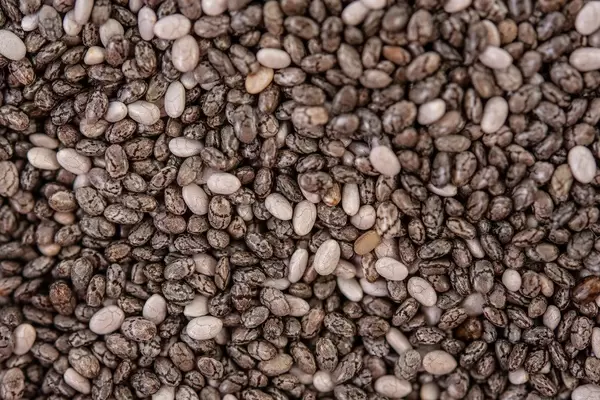 Macro image of Chia Seeds background image (Flip 2019)