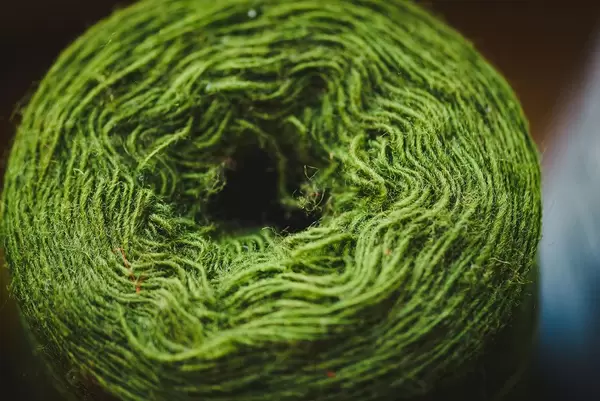 Macro Of Green Yarn Ball (Flip 2019)
