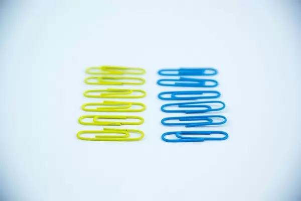 Macro of Paper Clips