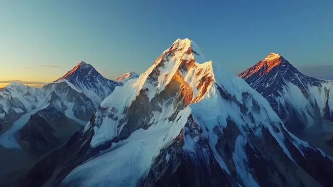 Majestätische Bergwelt mit schneebedeckten Gipfeln