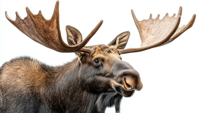 Majestätischer Elch mit beeindruckendem Geweih