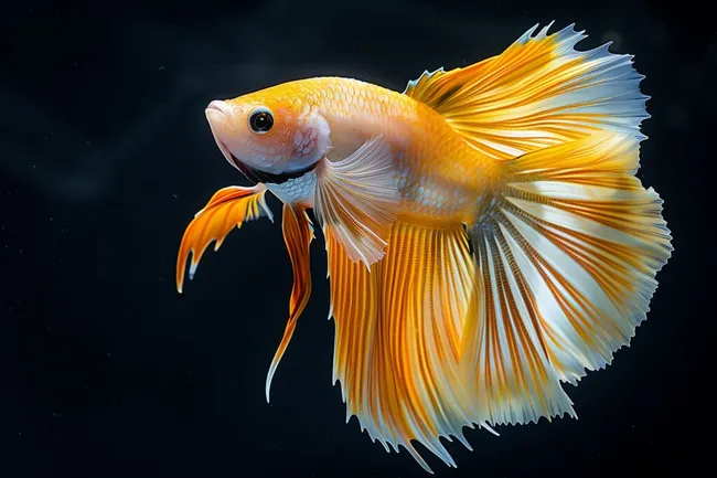 Majestätischer Kampffisch in leuchtenden Farben