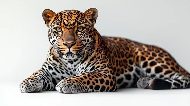 Majestätischer Leopard im Ruhezustand