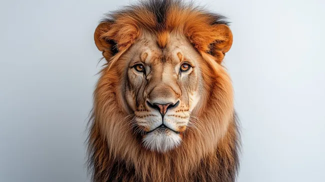 Majestätischer Löwenkopf in Nahaufnahme