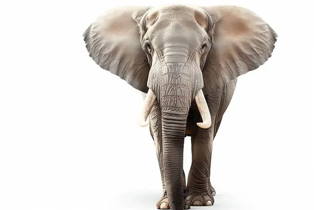 Majestätisches Porträt des afrikanischen Elefanten