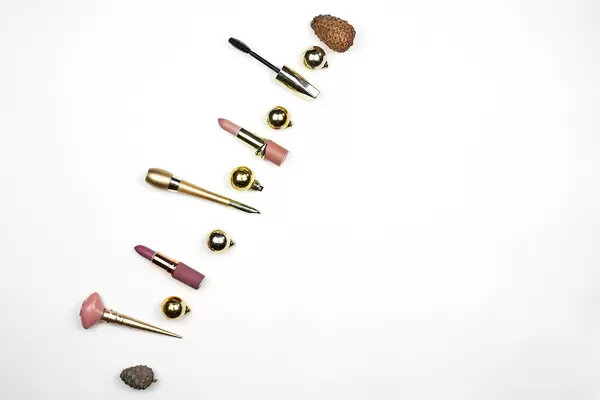 Make-up and cosmetics product with Christmas decorations