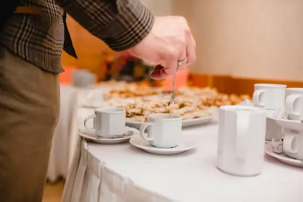 Making Coffee On The Breafast Table