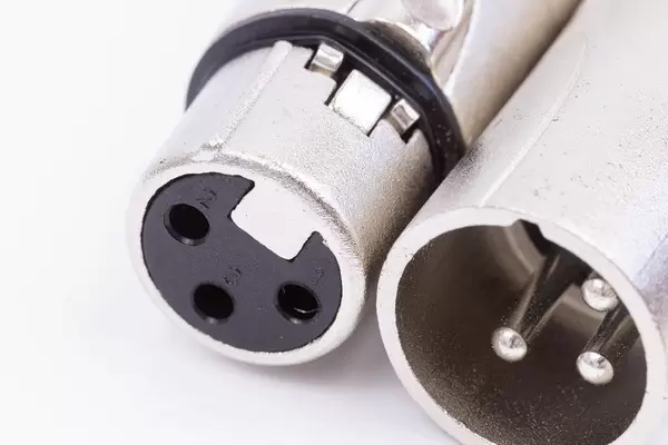 Male and Female XLR Audio Connector for microphone cable