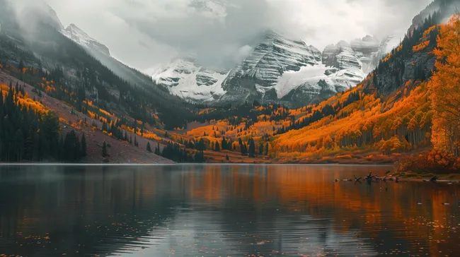 Malerische Herbstlandschaft in den Rocky Mountains