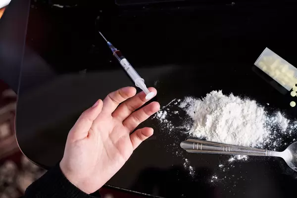 Man passed out on couch after drug use