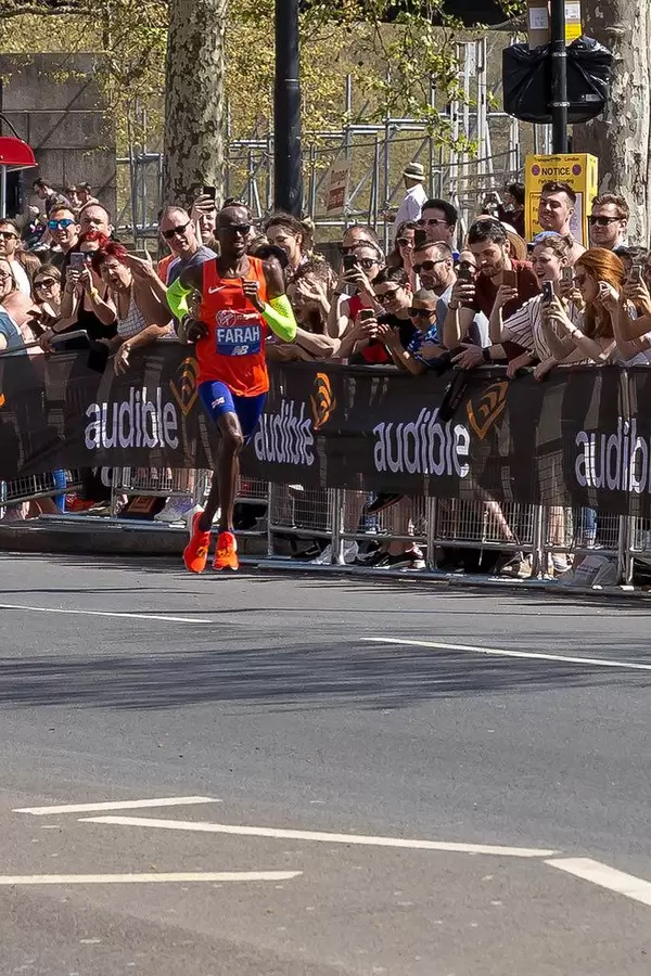 Marathonläufer Mo Farah - London Marathon 2018