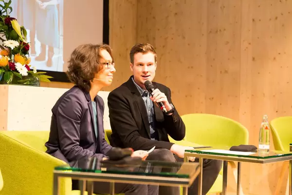 Marcell Jansen at the Veganfach 2017 trade show