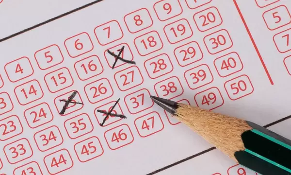 Marking numbers on lottery ticket
