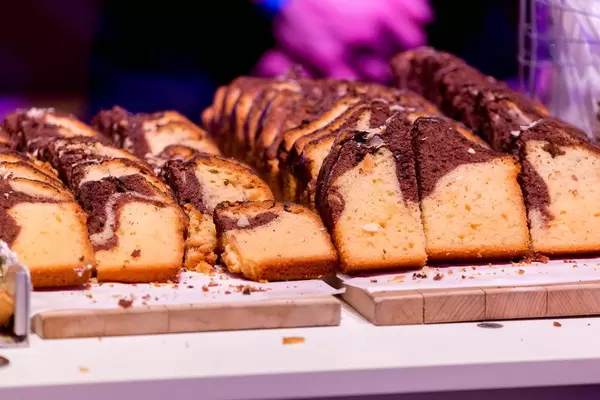 Marmorkuchen, Süßigkeit zwischendurch auf der Digital X