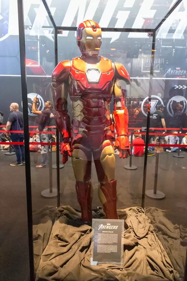 Marvel Avengers Iron Man costume, exhibited at the German games fair Gamescom