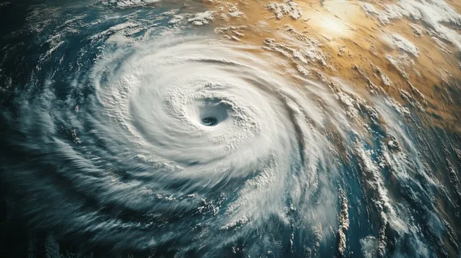 Massiver Hurrikan im Weltraum aufgenommen