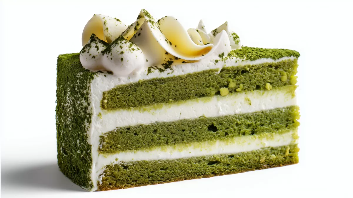Matcha Latte Cake – saftiger Schichtkuchen mit Sahne