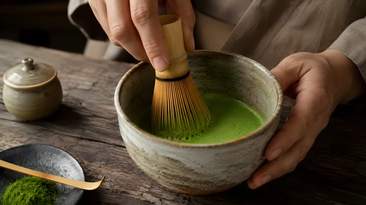 Matcha-Tee wird traditionell im Chawan zubereitet