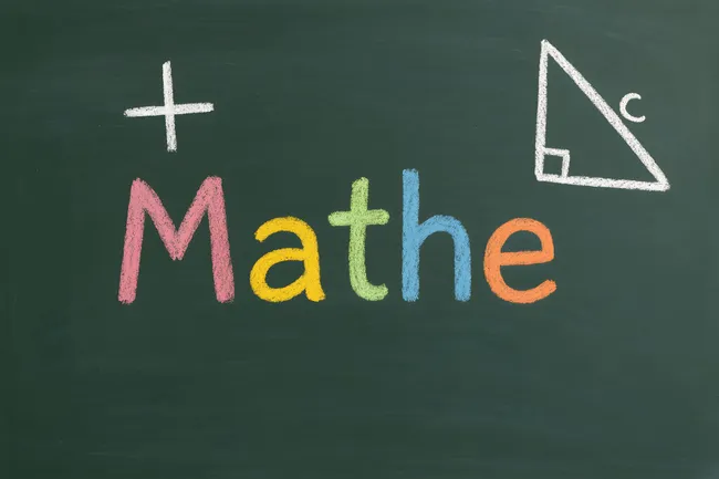 Mathematikunterricht: Formelsammlung auf der Tafel