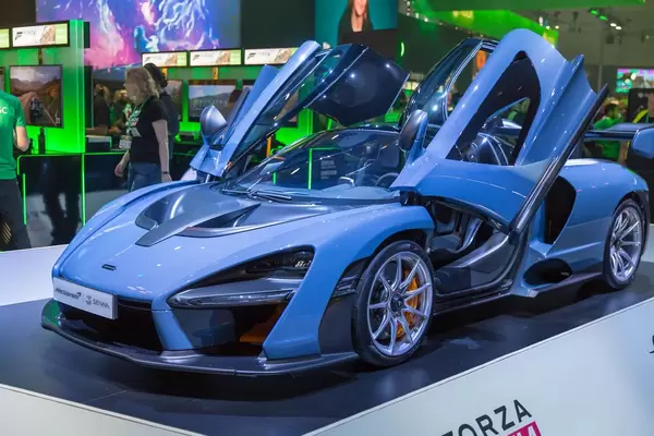 McLaren Senna racing car at Forza Horizon 4 booth