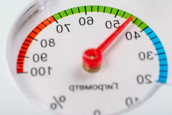 Measure humidity hygrometer close up (Flip 2019)