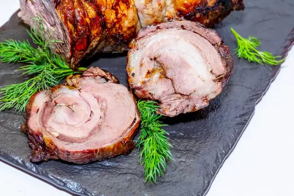 Meat loaf with fresh dill