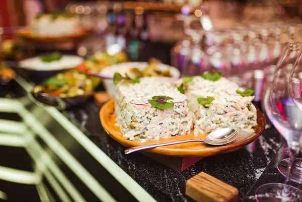 Meat Salad With Redish And Mayo