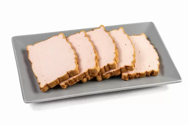 Meatloaf slices on the plate