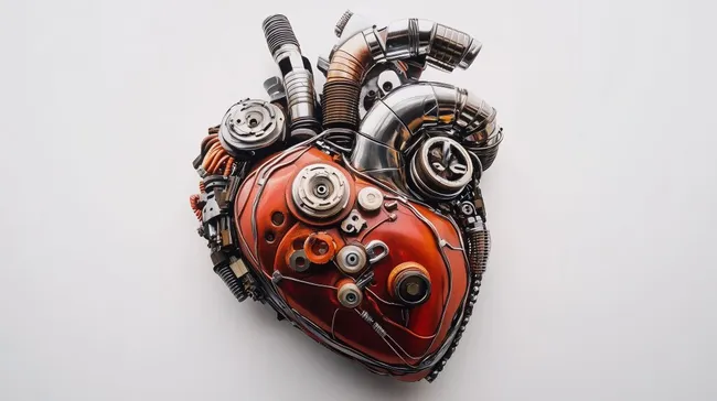 Mechanisches Herz - Industrielle Ästhetik