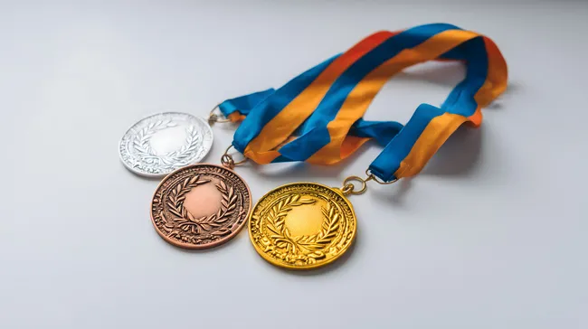 Medaillenset: Gold, Silber und Bronze