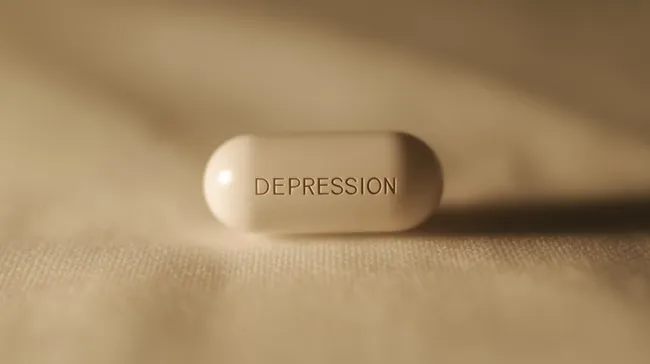 Medikament gegen Depression - Medizinisches Konzept