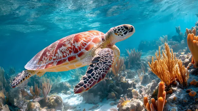 Meeresbewohner in bunter Unterwasserwelt