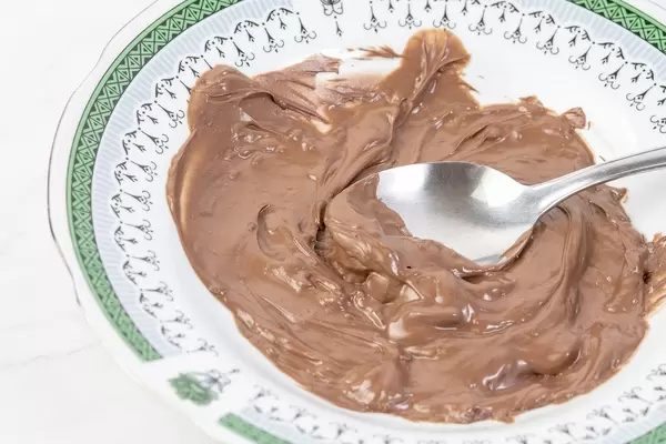 Melted Cooking Chocolate in a plate