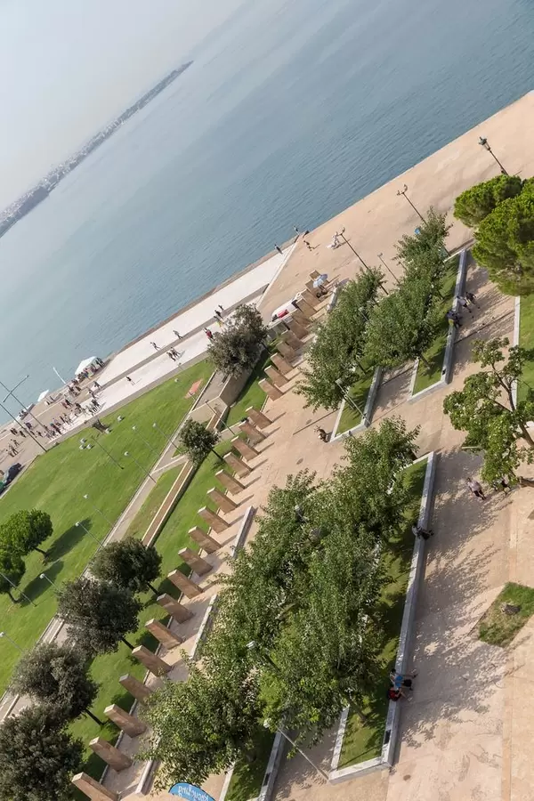 Memorial park next to the Royal Theatre in Thessaloniki