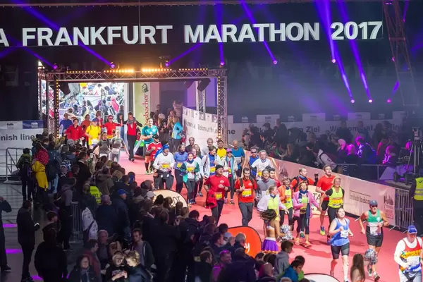 Mere meters to the finish line - Frankfurt Marathon 2017