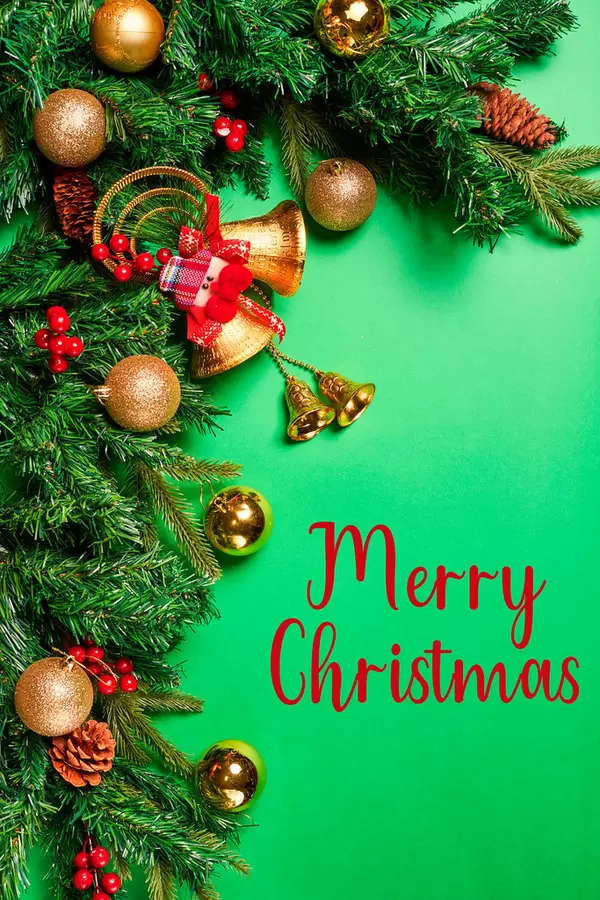 Merry Christmas festive greeting card