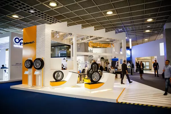 Messestand von Continental bei der IAA 2017 in Frankfurt am Main