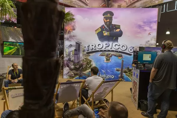 Messestand von Tropico 6 auf der Gamescom